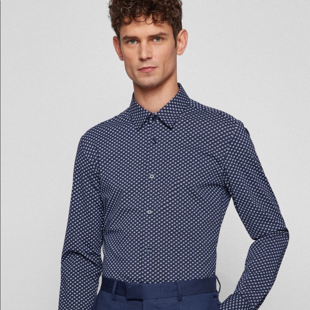 Hugo Boss casual slim fit dress shirt